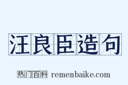 汪良臣造句是什么意思的图片